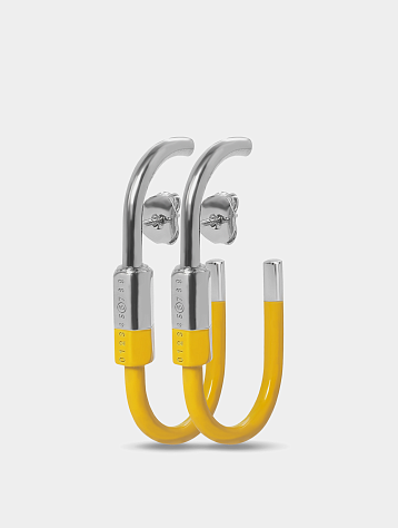 Серьги MM6 Maison Margiela Carabiner Earrings Yellow