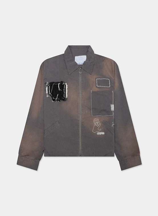 Куртка Jungles Jungles Sunbleached Trucker Jacket Grеy
