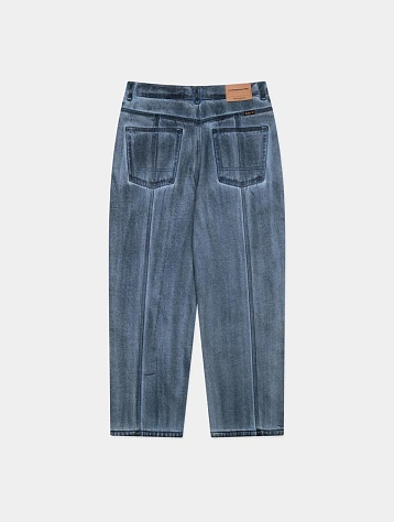 Джинсы LMC Dirty Washed Wide Denim Pants Light Blue