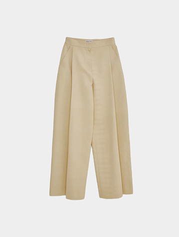 Женские брюки Recto Corte Wide Boat Pants Beige