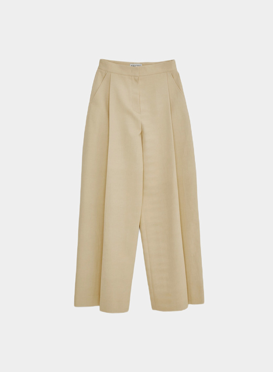 Женские брюки Recto Corte Wide Boat Pants Beige