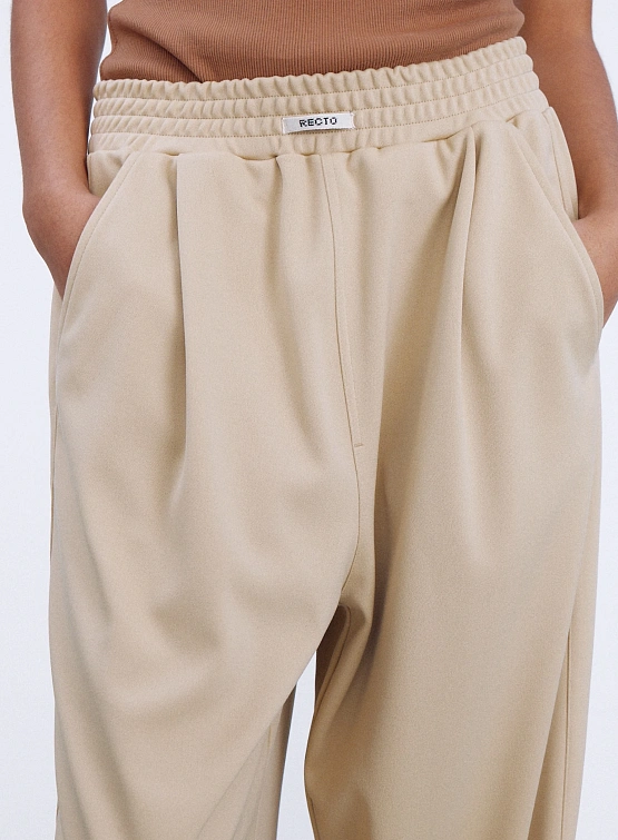 Женские брюки Recto Tricot Double Wide Training Pants Beige