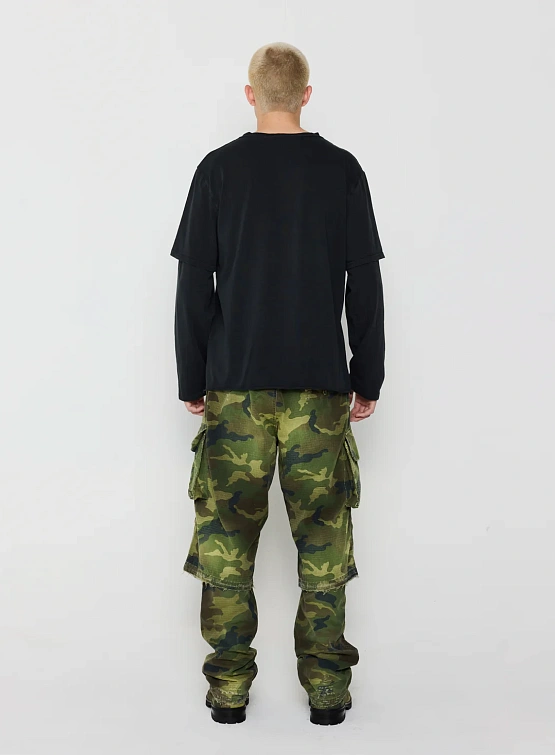 Лонгслив 424 Double T-shirt Black