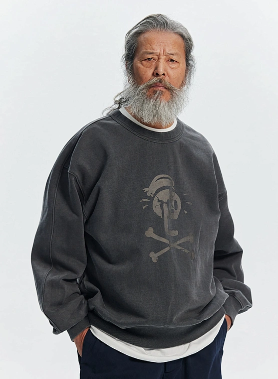 Свитшот FrizmWORKS Black Flag Pigment Dyein Charcoal