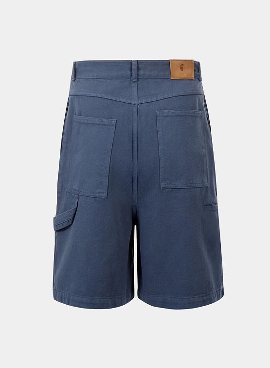 Шорты LE17SEPTEMBRE Over-Dyeing Bermuda Blue