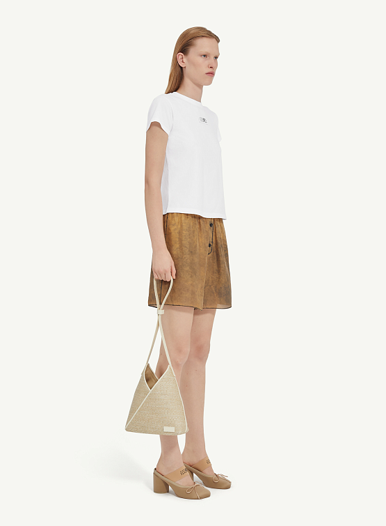 Футболка MM6 Maison Margiela Numeric Logo Tag White