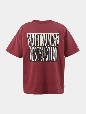 Футболка SAINT MXXXXXX SS Tee Burgundy