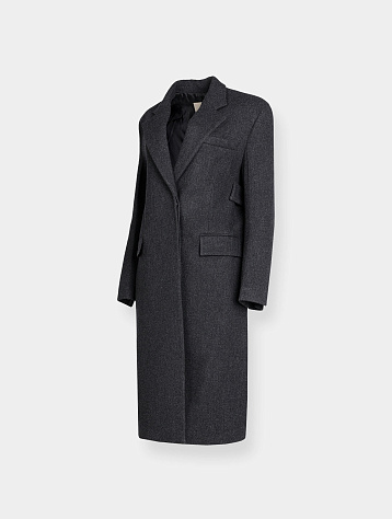 Женское пальто System Structured Belt Coat Charcoal Grey