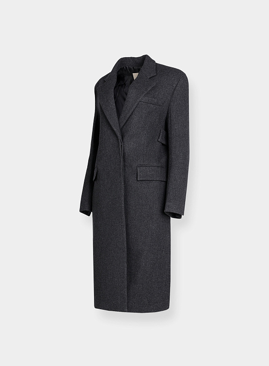 Женское пальто System Structured Belt Coat Charcoal Grey