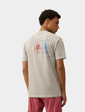Футболка C.P. Company 24/1 Jersey Three Cards Drizzle Grey