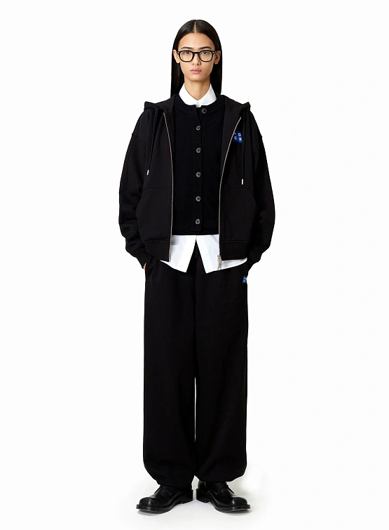 Зип-худи ADERERROR Sig; BL Tag 02 Black