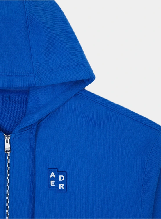 Зип-худи ADERERROR Sig; BL Tag 02 Blue