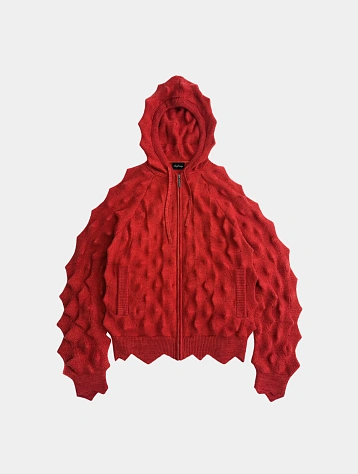 Зип-худи MADFRENZY Spiked Zip-Up Red