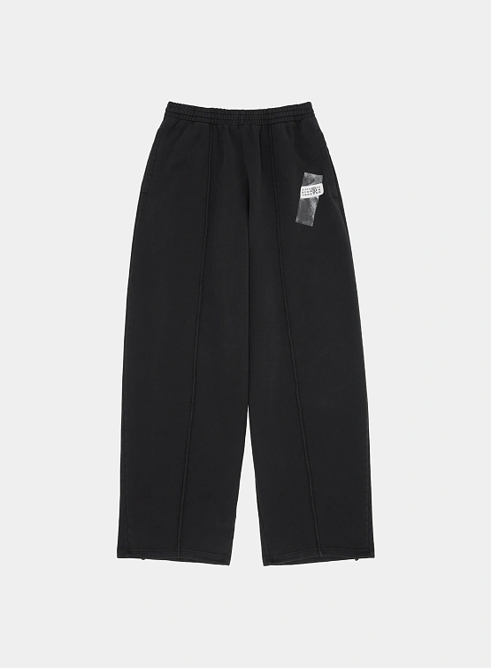 Женские брюки MM6 Maison Margiela Outside Stitch Black