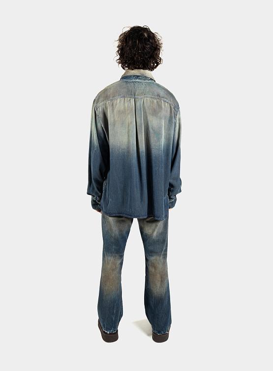 Рубашка ALCHEMIST Titan Shirt Dirty Medium Indigo
