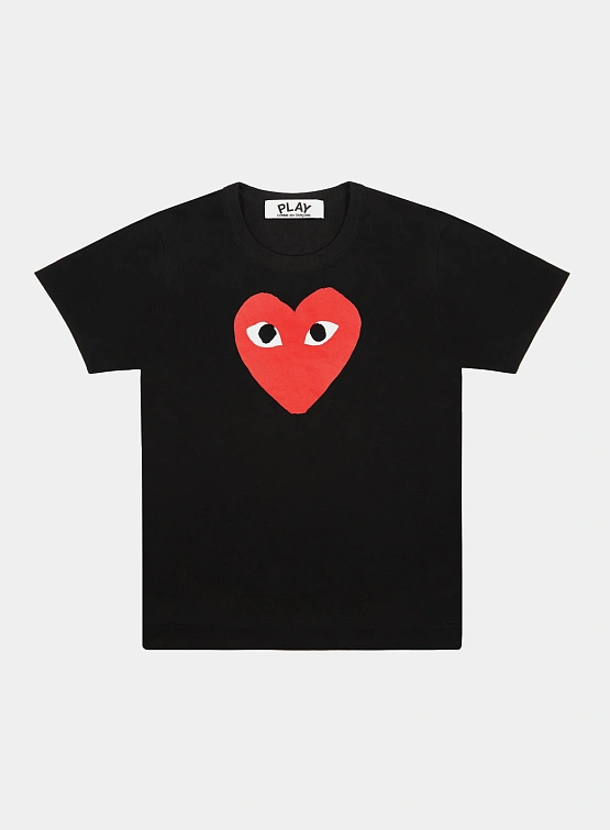 Футболка Comme des Garçons PLAY Big Red Heart Black