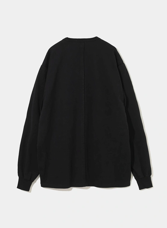 Лонгслив UNDERCOVER Cotton Seam-Out Design Black