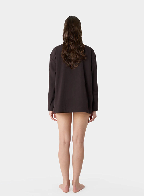 Рубашка Sunnei 4 Pocket Overshirt Burnt Aubergine