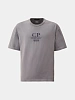 Футболка C.P. Company 20/1 Jersey Boxy Logo Lavander Violet