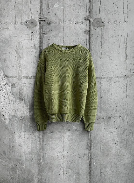 Свитер COOR Cotton Crochet Gracie Dusty Green