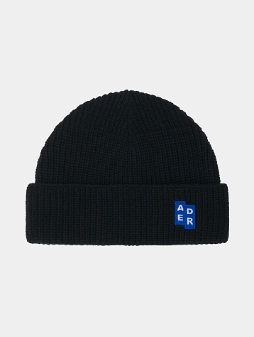 Шапка ADERERROR Sig BL Tag Beanie 01 Black