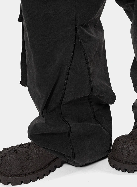 Брюки ARNODEFRANCE Rave Cargo Washed Black