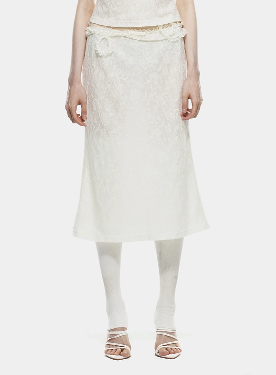 Женская юбка MARRKNULL Lace Layered Beige