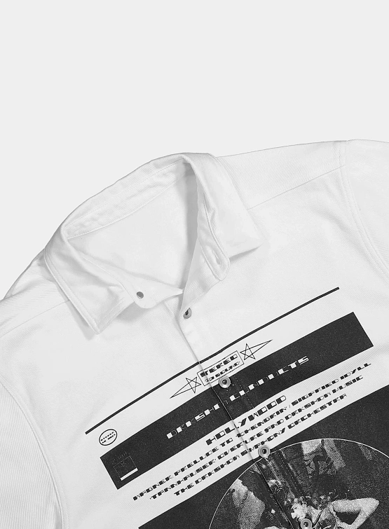 Рубашка RICK OWENS DRKSHDW Jumbo Milk/Black/Milk