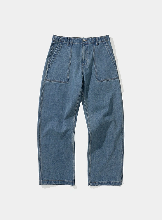 Джинсы Uniform Bridge Og Fatigue Denim Pants Indigo Washed