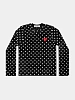 Лонгслив Comme des Garçons PLAY Polka Dot LS Black