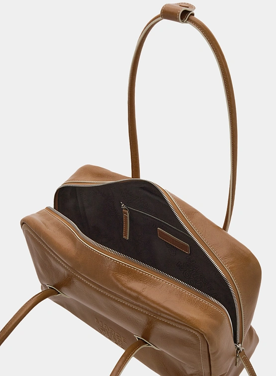 Женская сумка MARGESHERWOOD Soft Boston Brown Crinkle