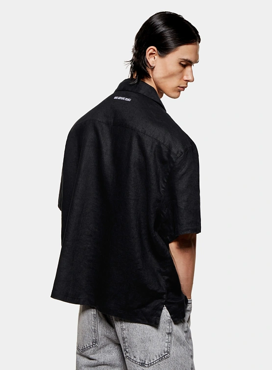 Рубашка MKI MIYUKI ZOKU Linen Vacation Black