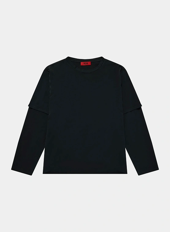 Лонгслив 424 Double T-shirt Black