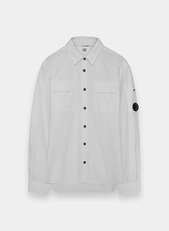 Рубашка C.P. Company Organic Gabardine Lens Gauze White