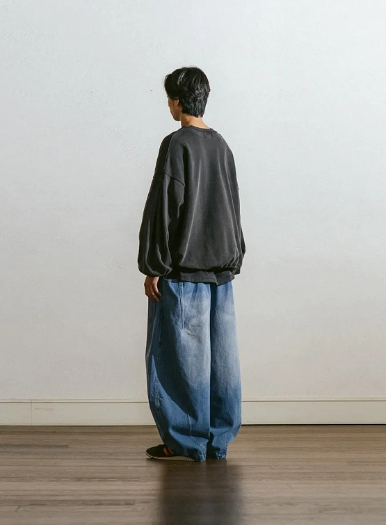 Свитшот ANGLAN Valley Salt Washed Charcoal