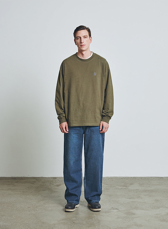 Лонгслив Uniform Bridge UBC L/S Tee Olive Green