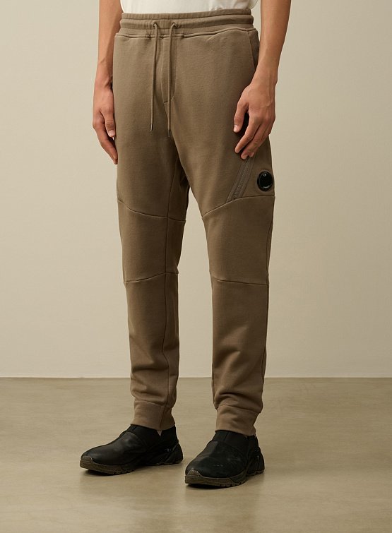 Брюки C.P. Company Diagonal Raised Fleece Lens Walnut
