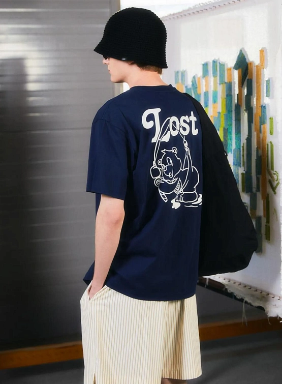 Футболка LMC Fishing Bear Tee Navy