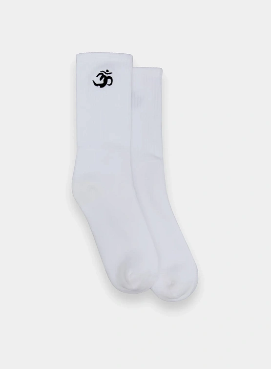 Носки MAHARISHI 1496 Om Temple Embroidered Olive/Black/White