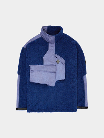 Флисовый анорак A-COLD-WALL* Bonded Axis Fleece Rich Blue