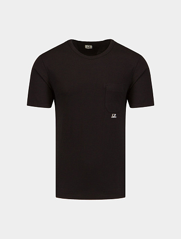 Футболка C.P. Company Logo Patch Pocket Black