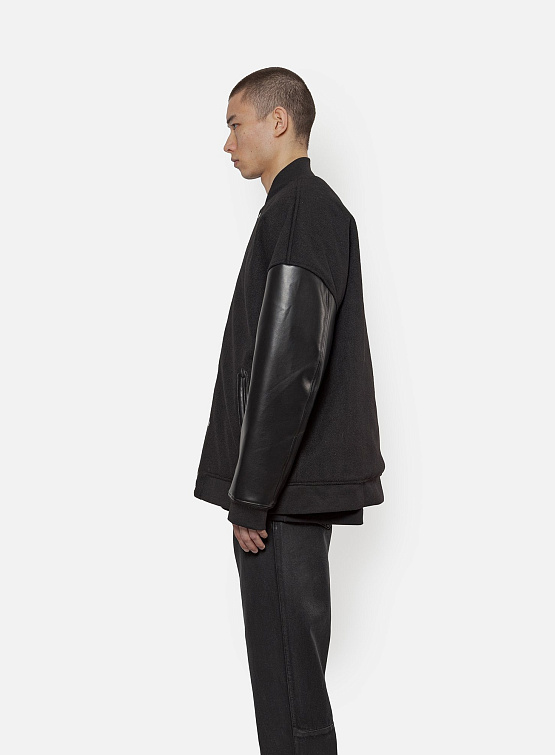 Бомбер ARNODEFRANCE Varsity Jacket Black