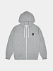 Зип-худи Comme des Garçons PLAY Double Black Heart Grey