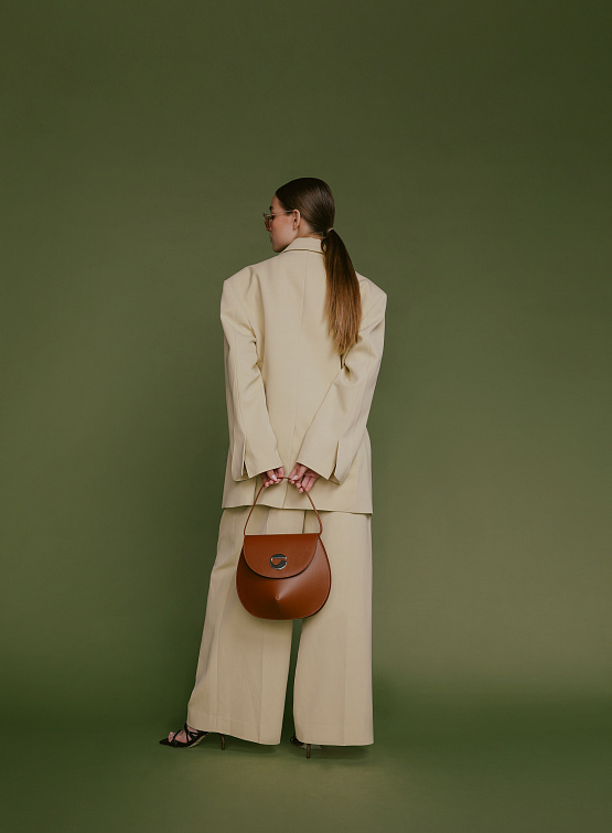 Женские брюки Recto Corte Wide Boat Pants Beige