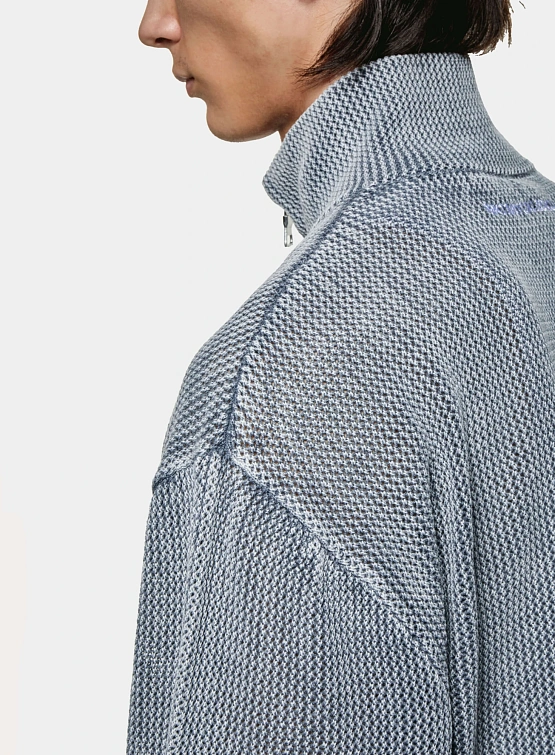 Кардиган MKI MIYUKI ZOKU Pigment Grey Loose Gauge Track