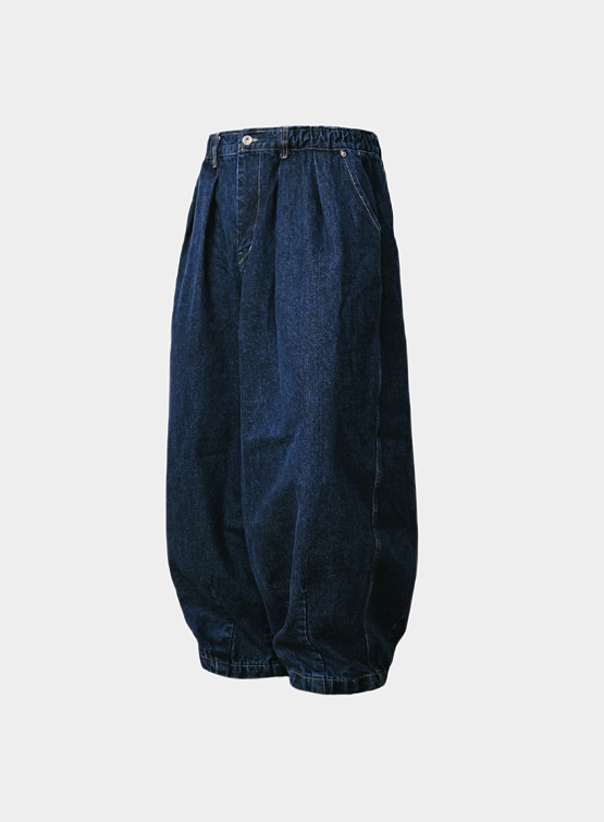Джинсы ANGLAN Rigid Indigo Denim Balloon Dark Blue