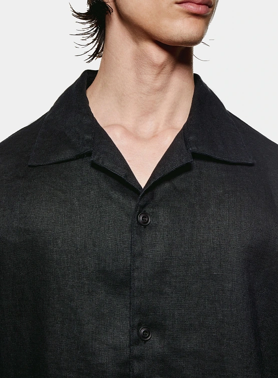 Рубашка MKI MIYUKI ZOKU Linen Vacation Black