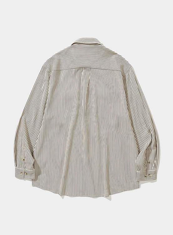 Рубашка Uniform Bridge Two Pocket Stripe Shirt Ivory