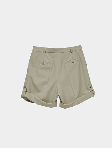 Шорты Recto Wool Roll Up Detail Wide Short Light Khaki