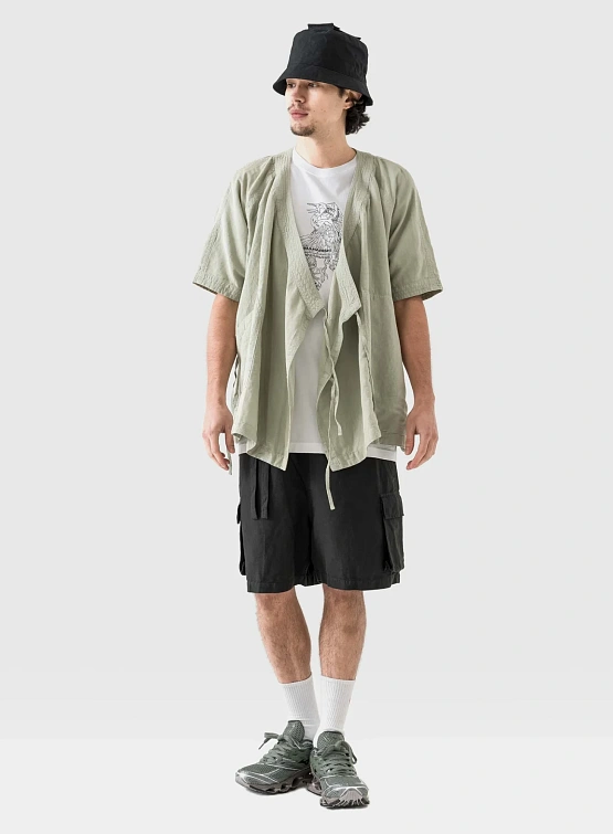 Шорты MAHARISHI 6082 Hemp Cargo Asym Track Black